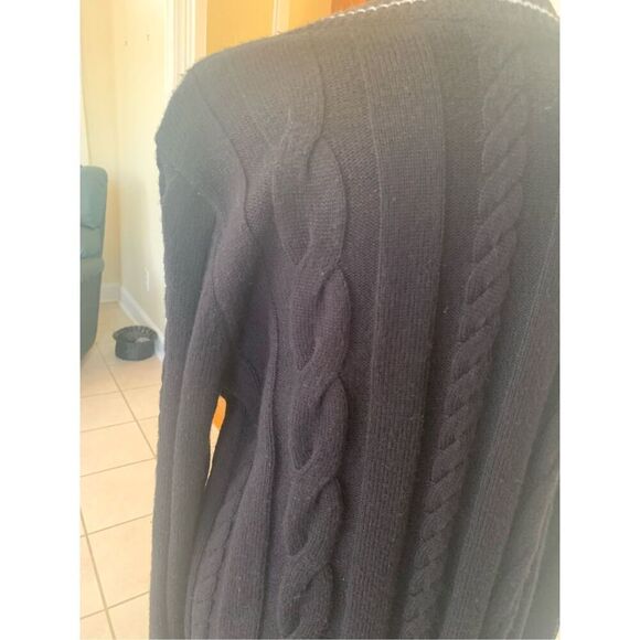 Talbots Black Wool Dolman cardigan NWT - Picture 5 of 10